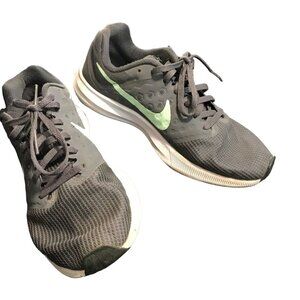 Nike Downshifter 7 Running Shoes Womens Sz 8 Gray Mint Green 852466-003